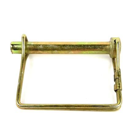 Buyers Products Snapper Pin - 3/8in Diameter x 2-5/16in Usable Length, Yellow Zinc Plated 66060
